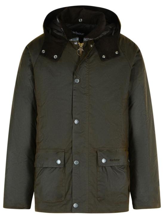 25FW 바버 왁스 코튼 후드 자켓 MWX2347 MWXBR91 BROWN