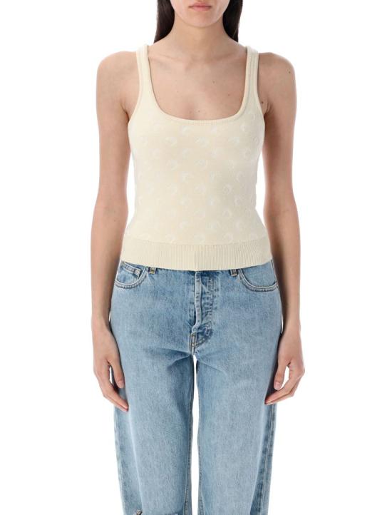 25SS 마린세르 민소매 티셔츠 25PWTK061ACKNI0530 WH20 WHITE