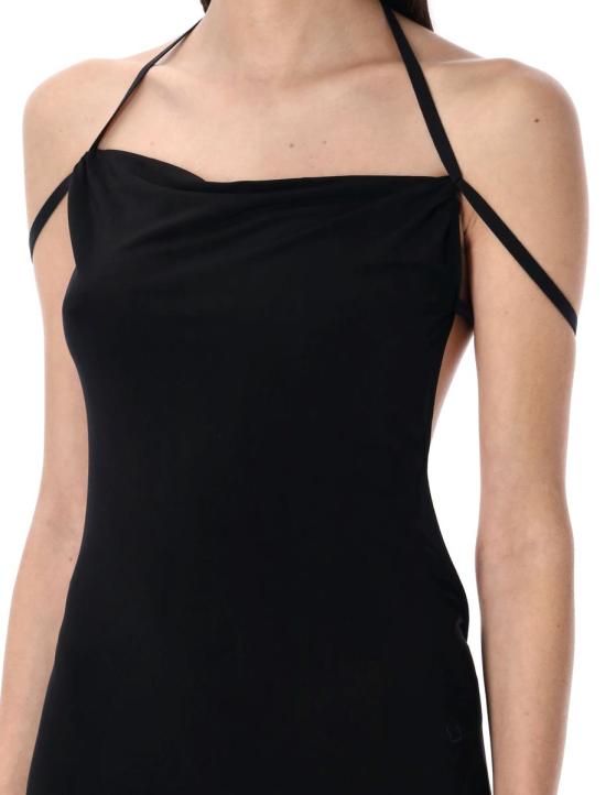 25SS 마린세르 롱 원피스 25PWDR335ACJER0022 BK99 Black - MARINE SERRE