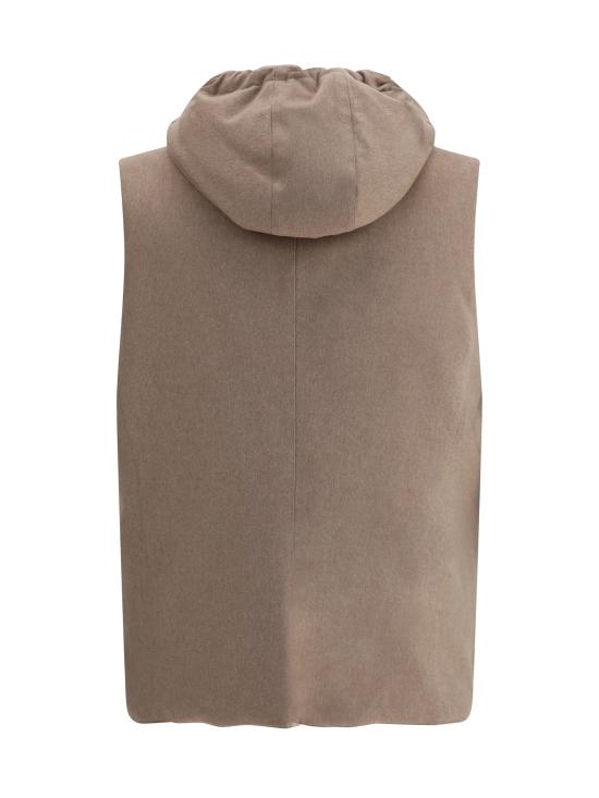 25FW 브루넬로 쿠치넬리 베스트 MM4701775 CSV18 BROWN - BRUNELLO CUCINELLI