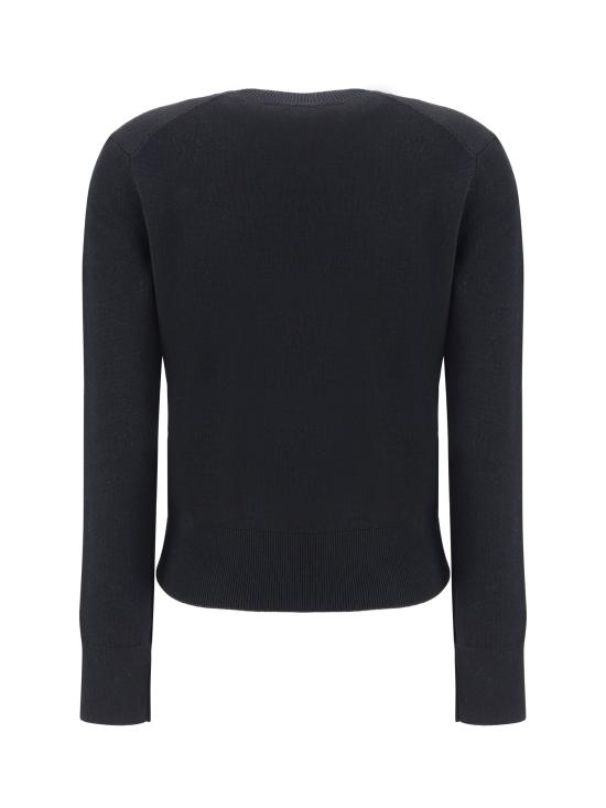 26SS 아미 ADC 자수 크루넥 스웨터 FKS826001 009 BLACK - AMI