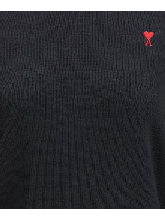 26SS 아미 ADC 자수 크루넥 스웨터 FKS826001 009 BLACK - AMI