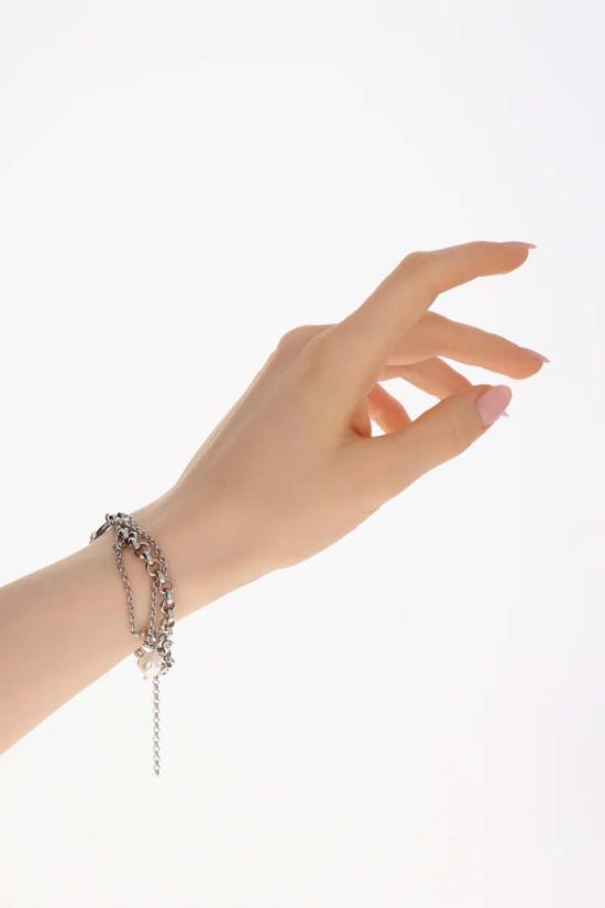  저스틴 클렌퀏 바디 주얼리 저스틴 클렌켓 리치 브레이슬릿 실버 - JUSTINE CLENQUET