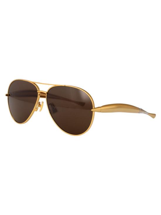 25FW 보테가베네타 안경 BV1305S 007 SUNGLASSES GOLD - BOTTEGA VENETA