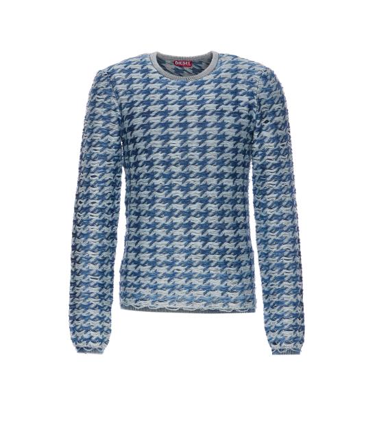 25FW 디젤 K 안델레로 하운즈투스 크루 넥 스웨터 A21439 0EGCA8ATA Blue
