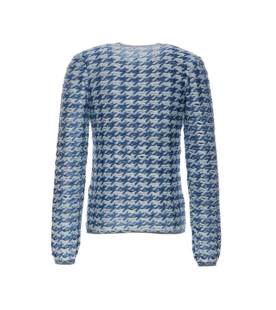 25FW 디젤 K 안델레로 하운즈투스 크루 넥 스웨터 A21439 0EGCA8ATA Blue - DIESEL