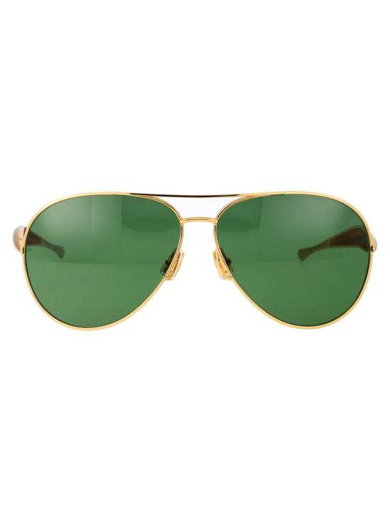 25FW 보테가베네타 안경 BV1305S 001 SUNGLASSES 001 GOLD GOLD GREEN