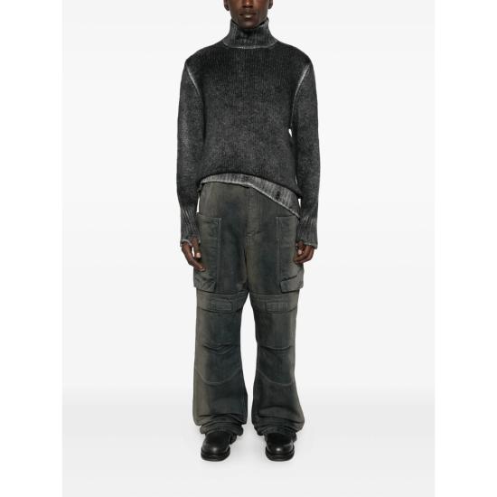 25FW 릭 오웬스 데님 팬츠 RU02E1346 DKDEG 78D GREY - RICK OWENS