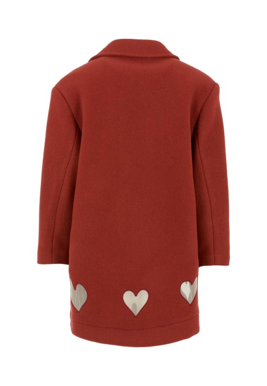 25FW [키즈] 시모네타 코트 SX2A20 E0227 418 BORDEAUX - SIMONETTA