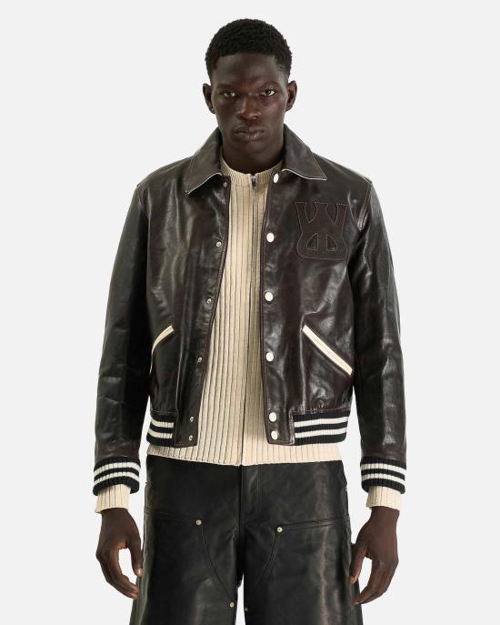  웨일즈보너 봄버 자켓 웨일즈 보너 프린스 바시티 재킷