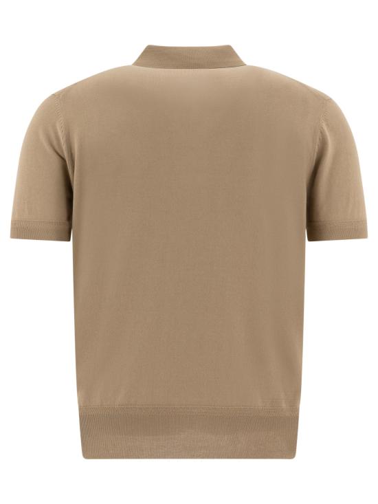 25SS 톰포드 폴로 티셔츠 KPS004YMC024S25JB281 Beige - TOMFORD