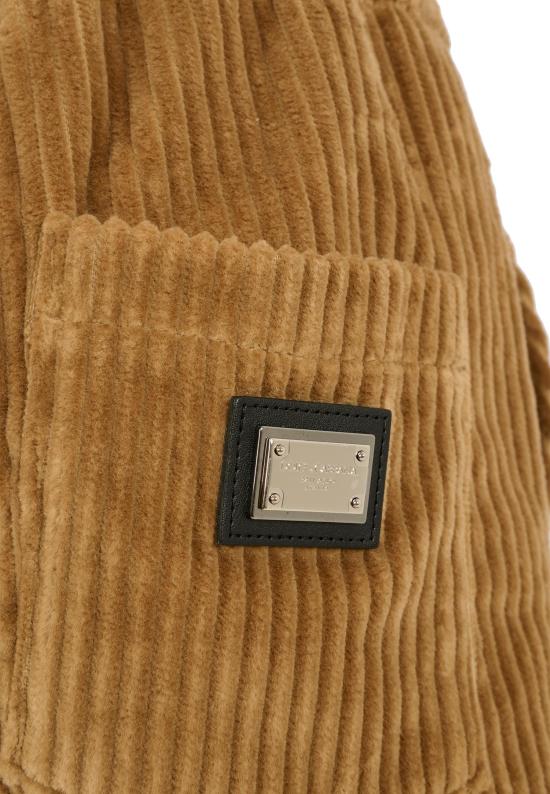 25FW [키즈] 돌체앤가바나 스트레이트 팬츠 L45P03 FUWDU M0868 BROWN - DOLCE & GABBANA