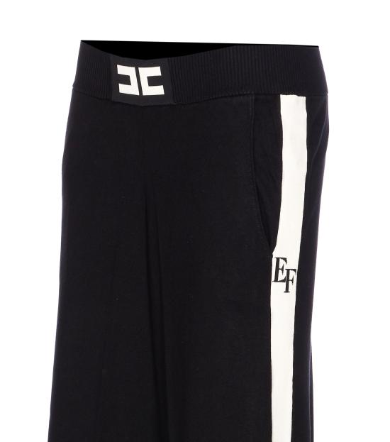 25FW 엘리자베타프랜치 스트레이트 팬츠 KP69S56E2 EF3 Black - ELISABETTA FRANCHI