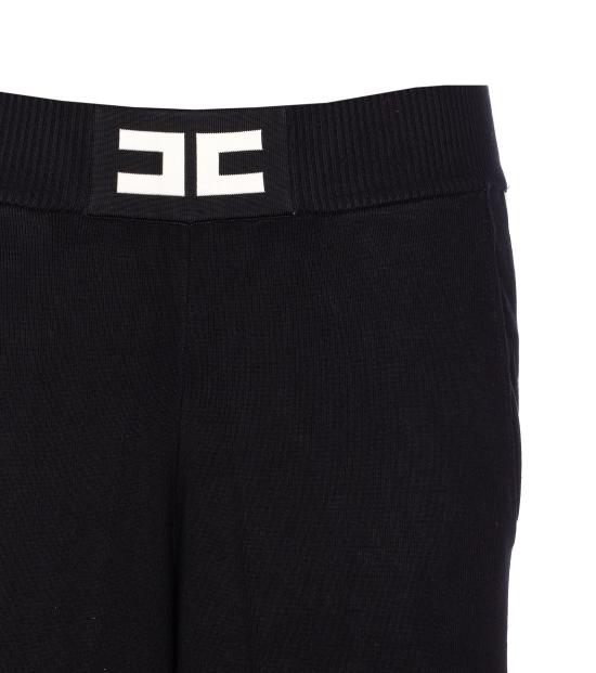 25FW 엘리자베타프랜치 스트레이트 팬츠 KP69S56E2 EF3 Black - ELISABETTA FRANCHI