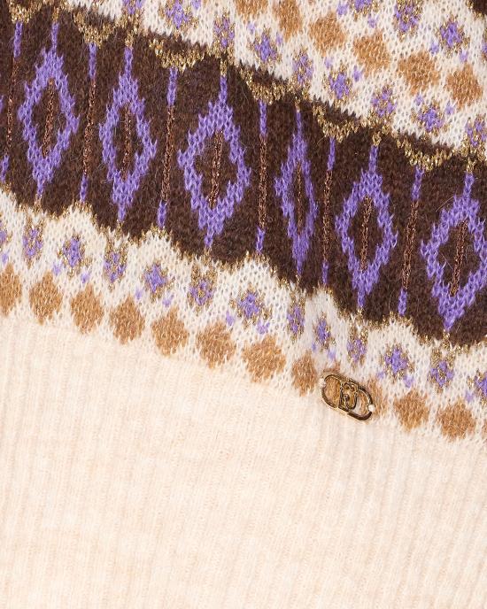 25FW 리우조 터틀넥 MF5241MA58P P9088 MultiColour - LIU JO