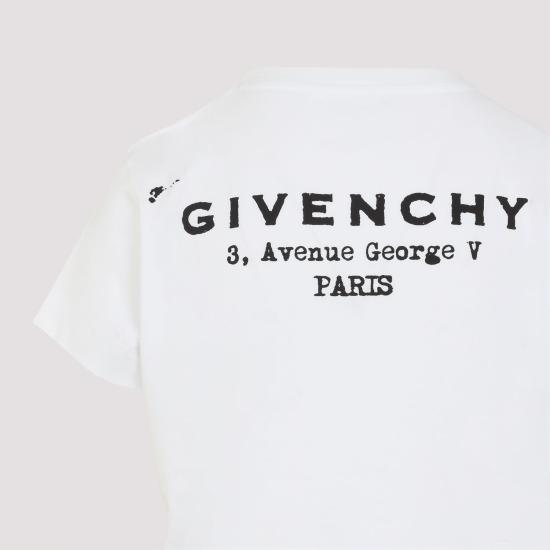 25FW 지방시 반팔 티셔츠 BW70FJP75N100 WHITE - GIVENCHY