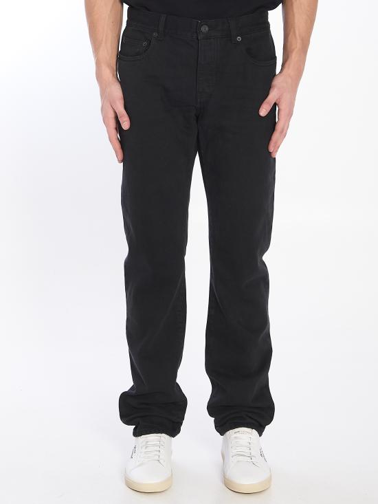 25FW 생로랑 스트레이트 팬츠 800332Y16PG 1290 BLACK