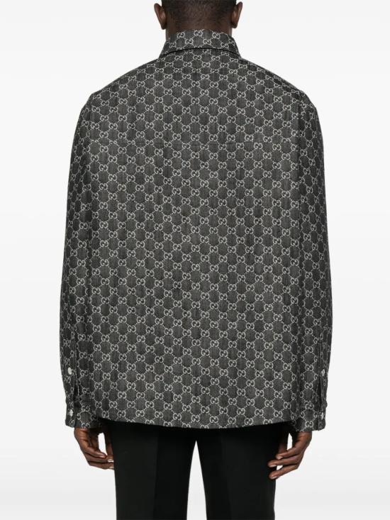 25FW 구찌 리버서블 셔츠 766142XDC88 1180 GREY - GUCCI