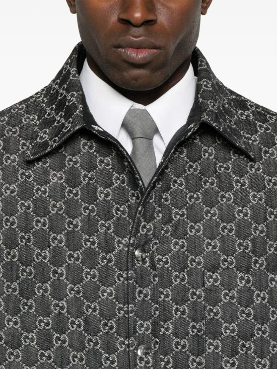 25FW 구찌 리버서블 셔츠 766142XDC88 1180 GREY - GUCCI