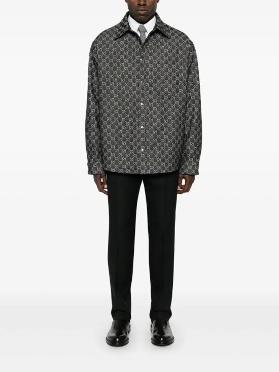 25FW 구찌 리버서블 셔츠 766142XDC88 1180 GREY - GUCCI