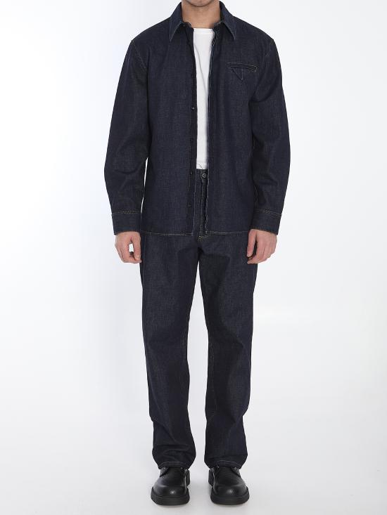 25FW 보테가베네타 긴팔 셔츠 813523V0W20 4245 BLUE - BOTTEGA VENETA