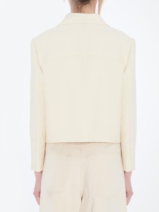 25FW 구찌 크레이프 자카드 재킷 828620ZASYJ 9854 WHITE - GUCCI