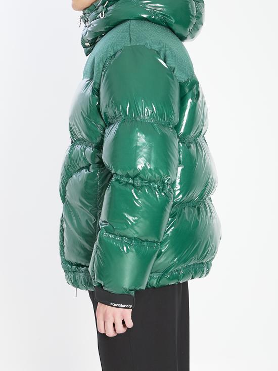 25FW 카사블랑카 숏패딩 MPF25OT19701 GREEN - CASABLANCA