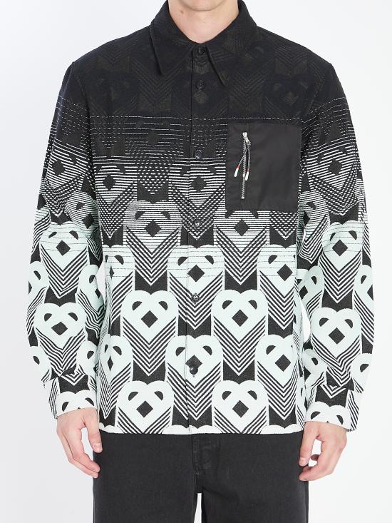 25FW 카사블랑카 긴팔 셔츠 MPF25JK37401 WHITE