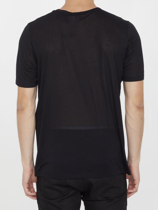 25FW 생로랑 반팔 티셔츠 749102Y37IL 1000 BLACK - SAINT LAURENT