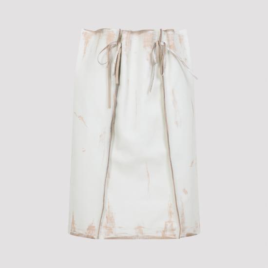 25FW 프라다 미디 스커트 51928SOOO18DD F0009 WHITE - PRADA