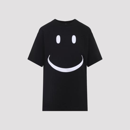 25FW 모스키노 반팔 티셔츠 252D07125441 1555 BLACK - MOSCHINO