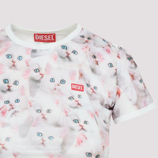 25FW 디젤 반팔 티셔츠 A185550JLCC 100A WHITE - DIESEL