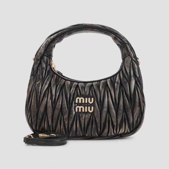 26SS 미우미우 마틀라쎄 완더 레더 토트백 5BC125VOOYAF6Q F0201 BROWN - MIU MIU