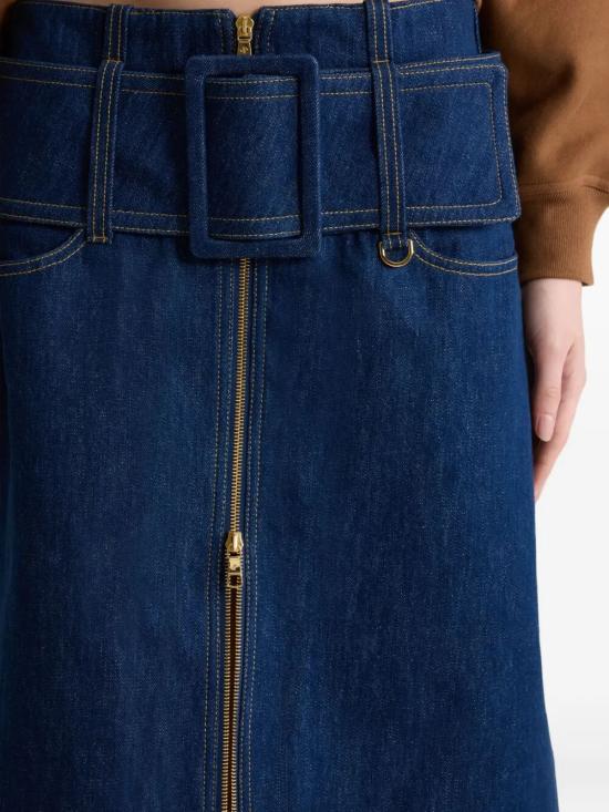 25FW 파투 데님 스커트 SK0940008 602D BLUE - PATOU