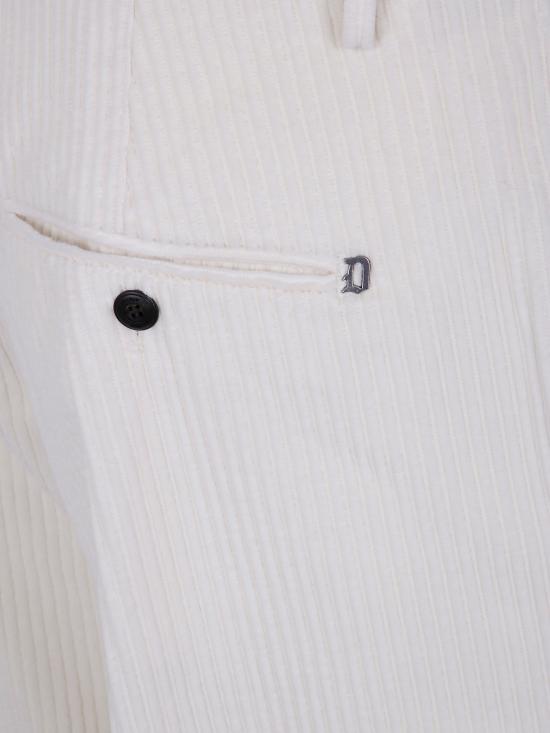 25FW 돈답 스트레이트 팬츠 UP688VS0031A27 017 WHITE - DONDUP