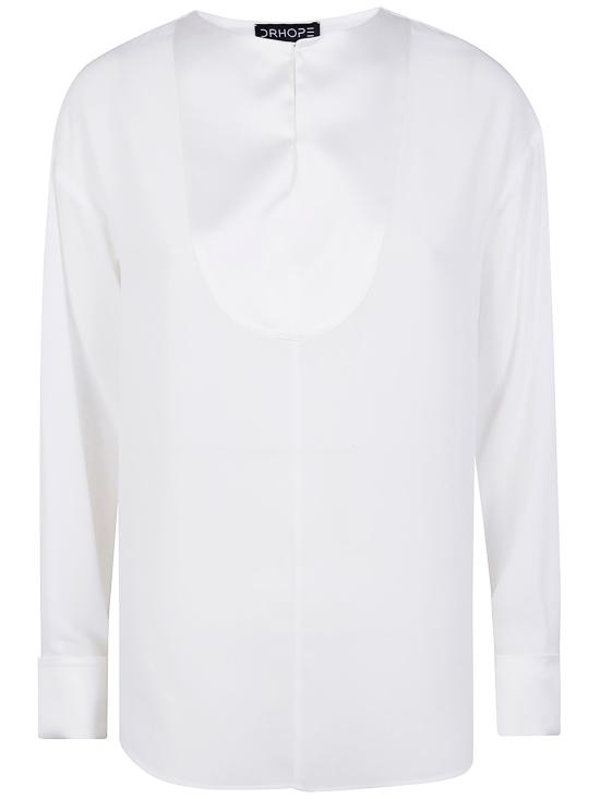 25FW 닥터 호프 블라우스 28862859 SILKY WHITE