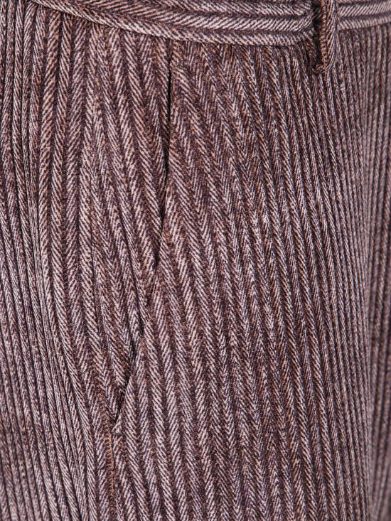 25FW 엠포리오 아르마니 스트레이트 팬츠 EM001761TE16802 P6005 BROWN - EMPORIO ARMANI