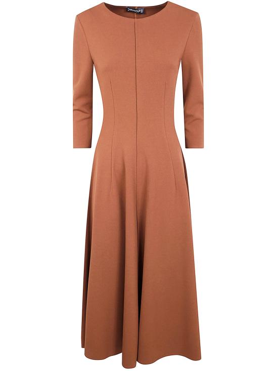 25FW 닥터 호프 미디 원피스 25732474 BURNT BROWN