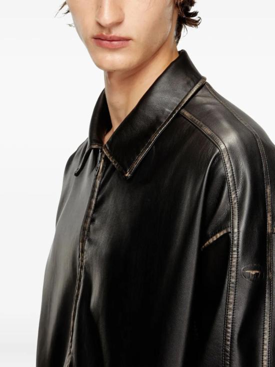 25FW 디젤 가죽 자켓 A192790LHBE 9XX BLACK - DIESEL