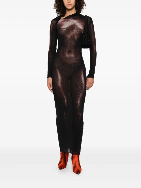 25FW 장 폴 고티에 롱 원피스 2504WDR051M010P 0060 BLACK - JEAN PAUL GAULTIER