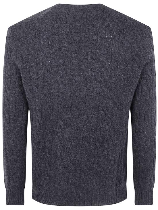 25FW 폴로 랄프로렌 케이블 니트 스웨터 710876762013 DARK BLACK - POLO RALPH LAUREN