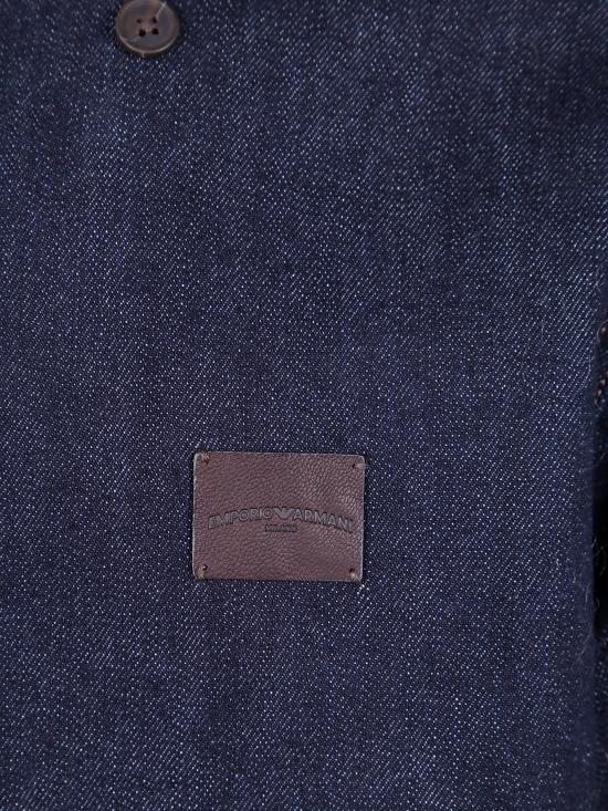 25FW 엠포리오 아르마니 긴팔 셔츠 EM003696AF19841 MB001 BLUE - EMPORIO ARMANI