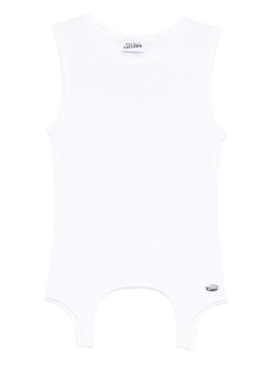 25FW 장 폴 고티에 반팔 티셔츠 2504WTO387J014 01 WHITE