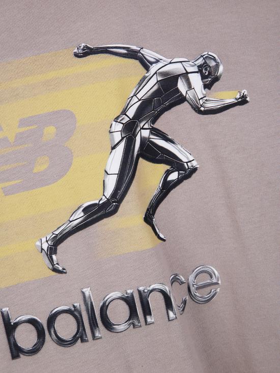 25FW 뉴발란스 반팔 티셔츠 MT53948ADS ARID GREY - NEW BALANCE