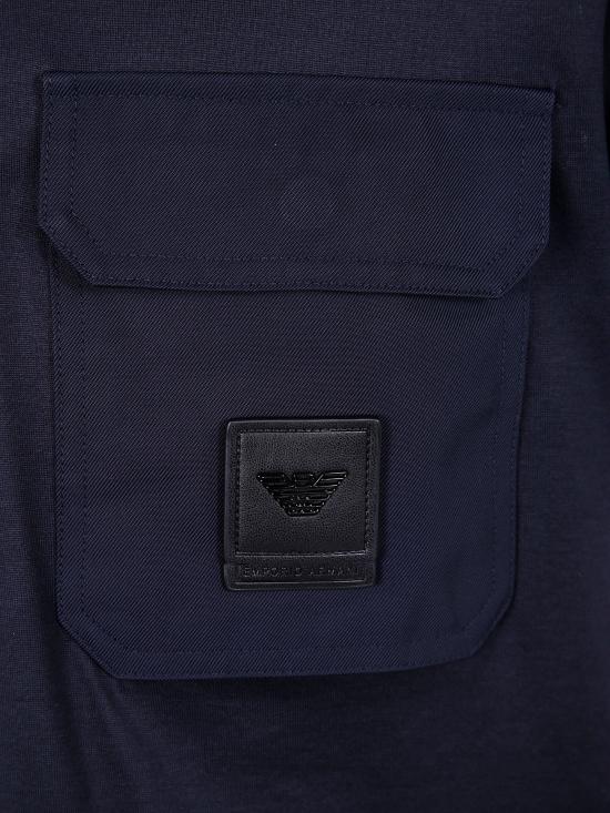 25FW 엠포리오 아르마니 반팔 티셔츠 EM002978AF10761 UB118 BLUE - EMPORIO ARMANI