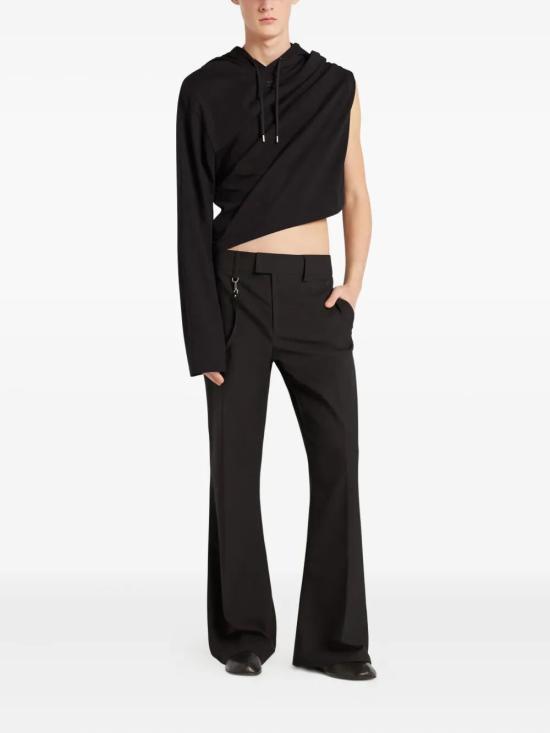 25FW 쿠레쥬 후드 티셔츠 325JTS225JS0233 9999 BLACK - COURREGES