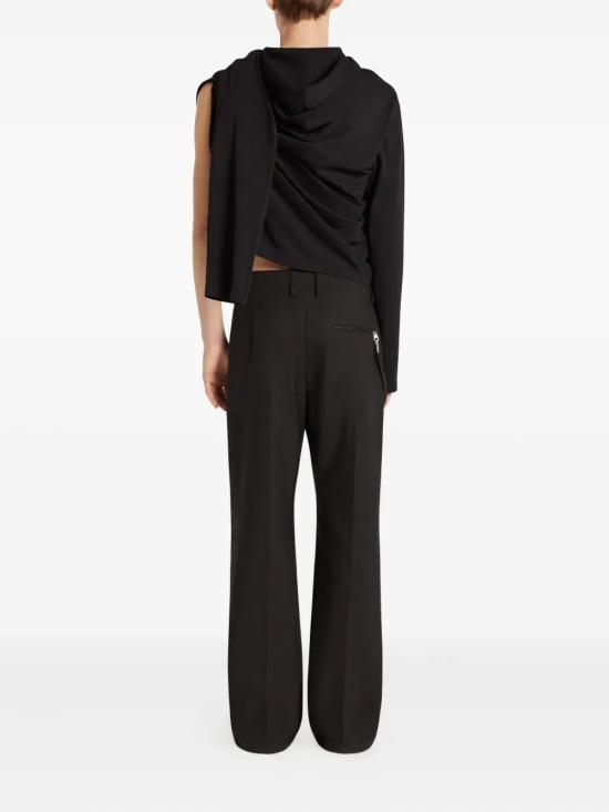 25FW 쿠레쥬 후드 티셔츠 325JTS225JS0233 9999 BLACK - COURREGES