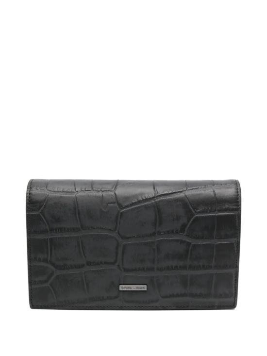 25FW 엠포리오 아르마니 반지갑 EM003618AF19384 UC001 BLACK - EMPORIO ARMANI