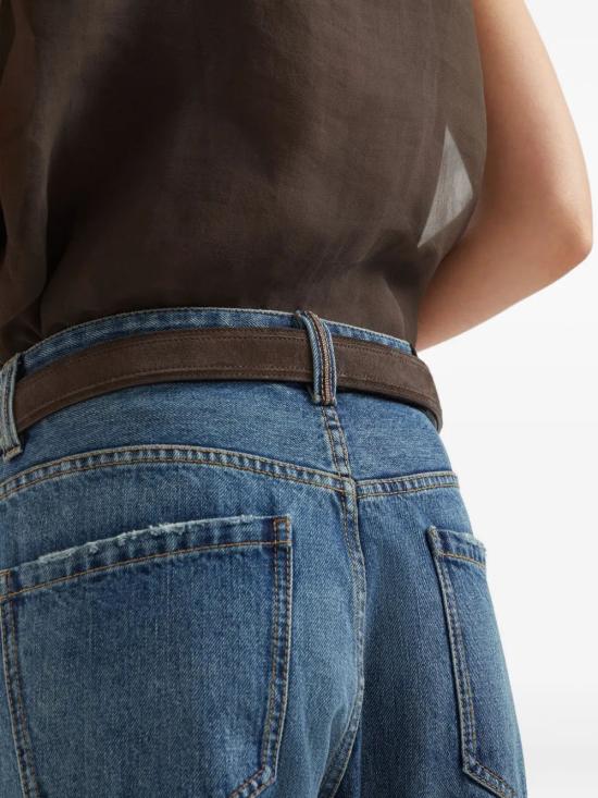 25FW 브루넬로 쿠치넬리 스트레이트 팬츠 MA095P4035 C9039 BLUE - BRUNELLO CUCINELLI