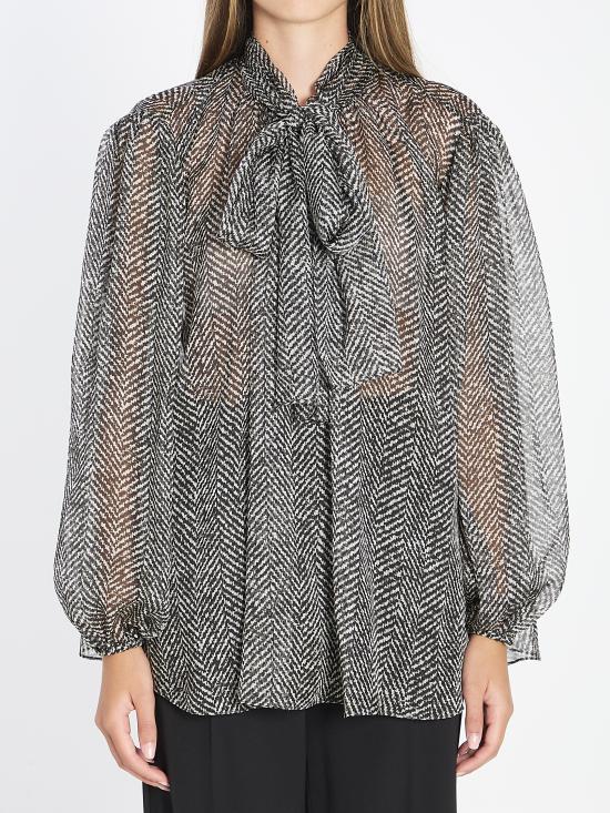 25FW 돌체앤가바나 블라우스 F5R62TIS1ZN HH5QS BLACK